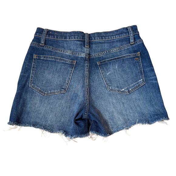 Madewell High Rise Denim Shorts Size 26 Cut Off Medium Wash Summer F7019 - Picture 3 of 6